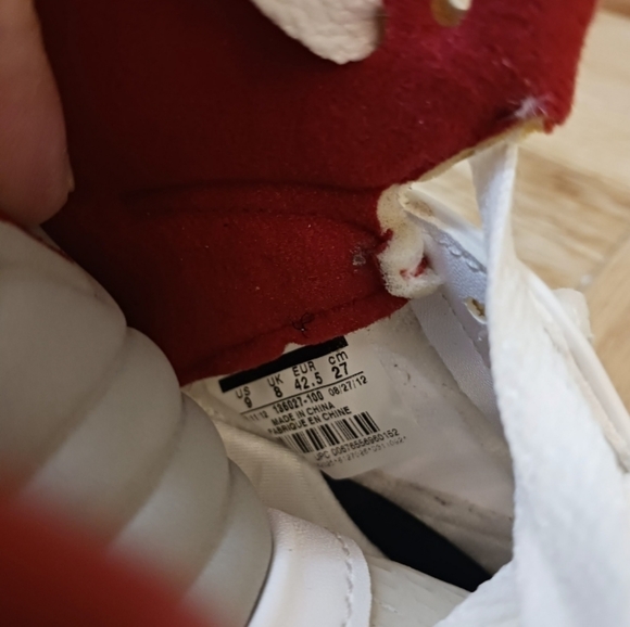 Jordan 5 Retro "Fire-Red" 2013 Basketball Shoes size 9 men/10.5 Women - Picture 10 of 13